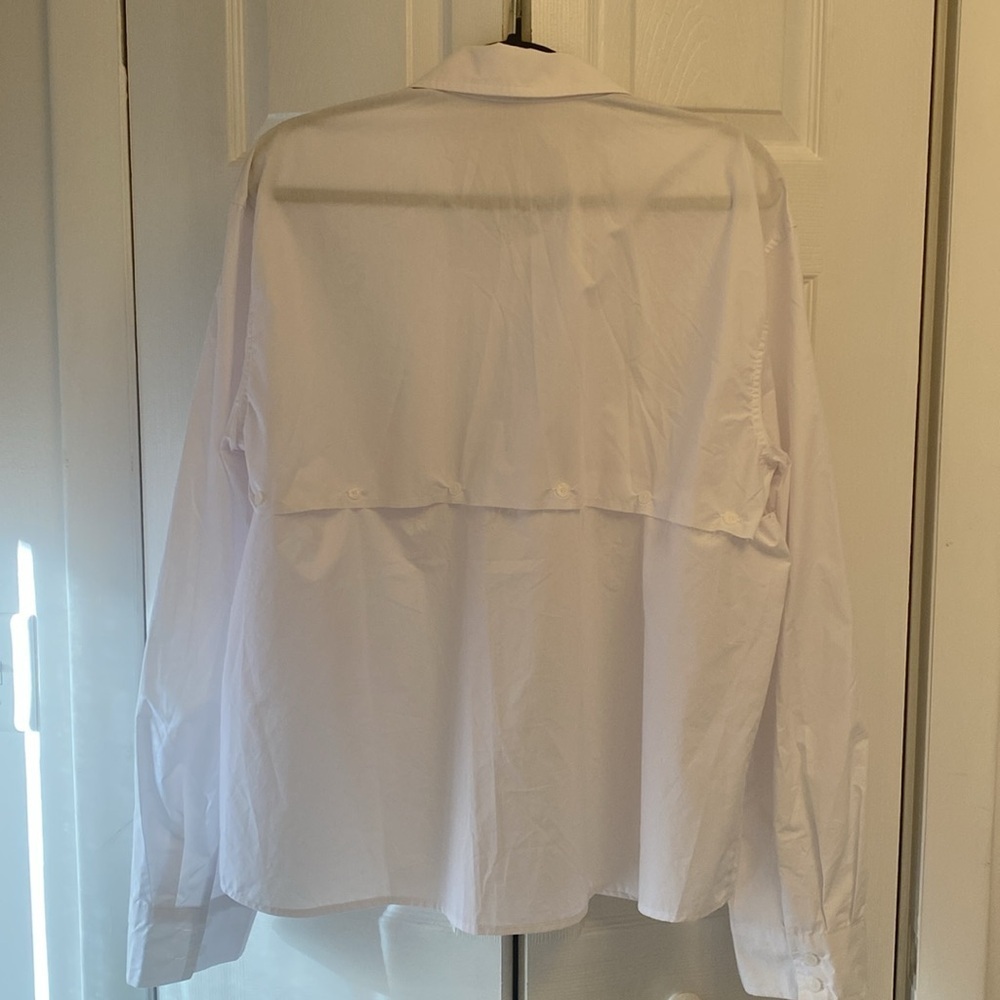 Oak & Fort Two-Way Cotton Poplin Shirt - Picture 3 of 7